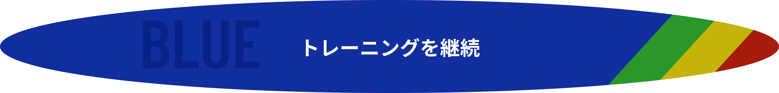 ランプが青色の時は、トレーニングを継続
