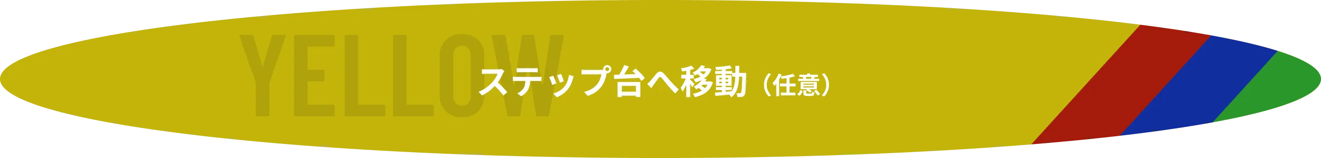ランプが黄色の時は、ステップ台へ移動（任意）