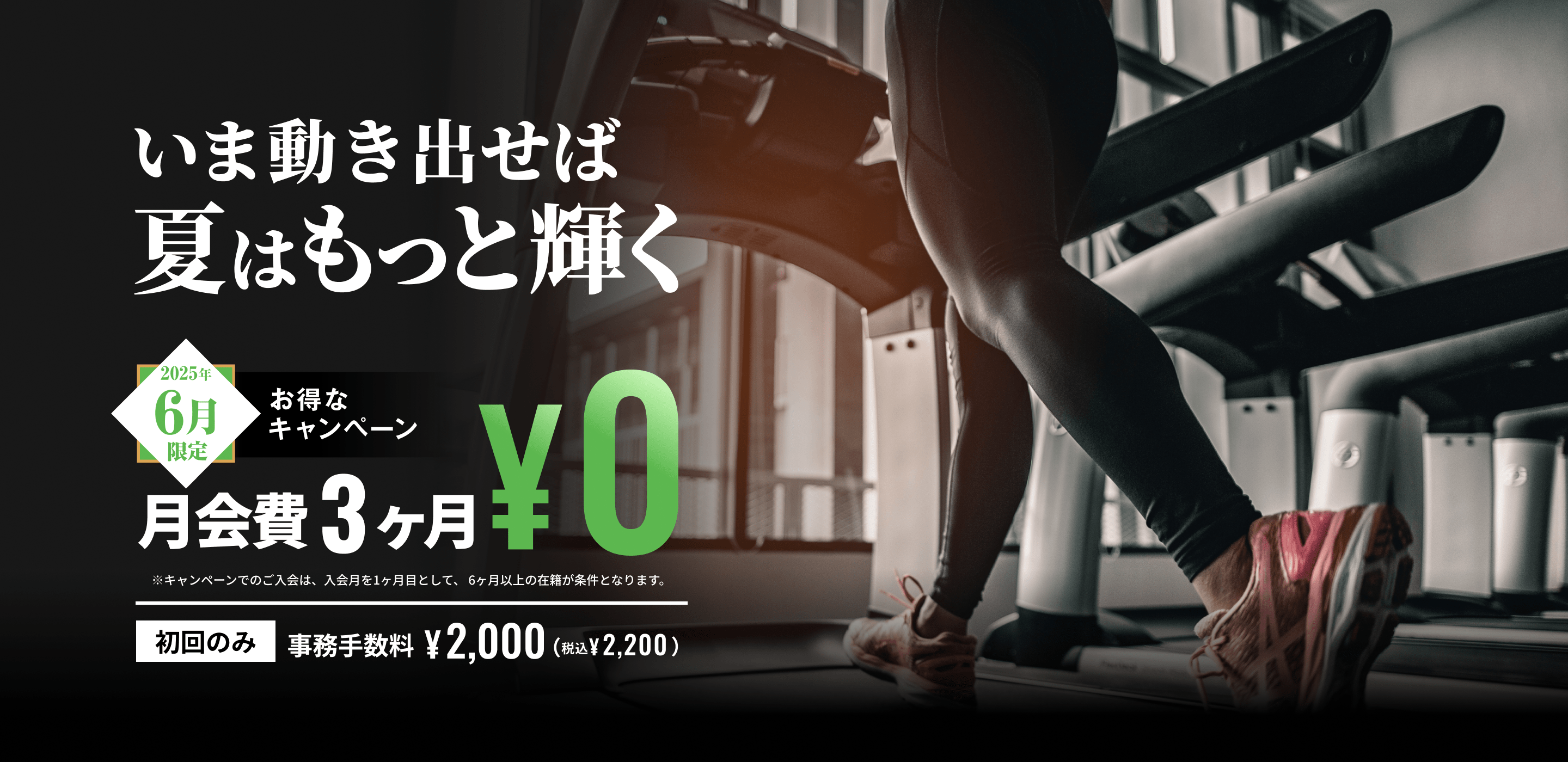 いま動き出せば夏はもっと輝く！6月限定お得なキャンペーン