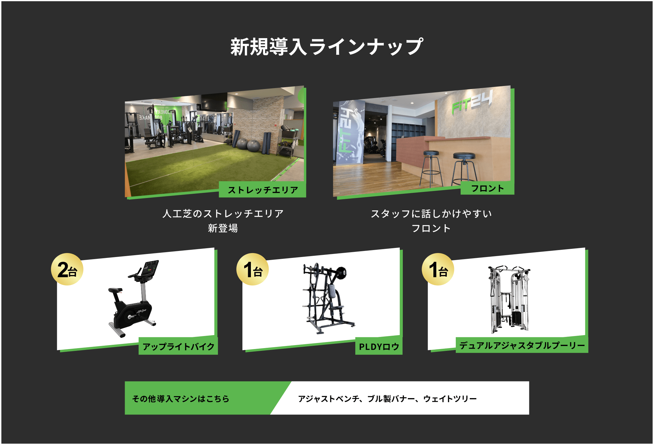 新規導入ラインナップ