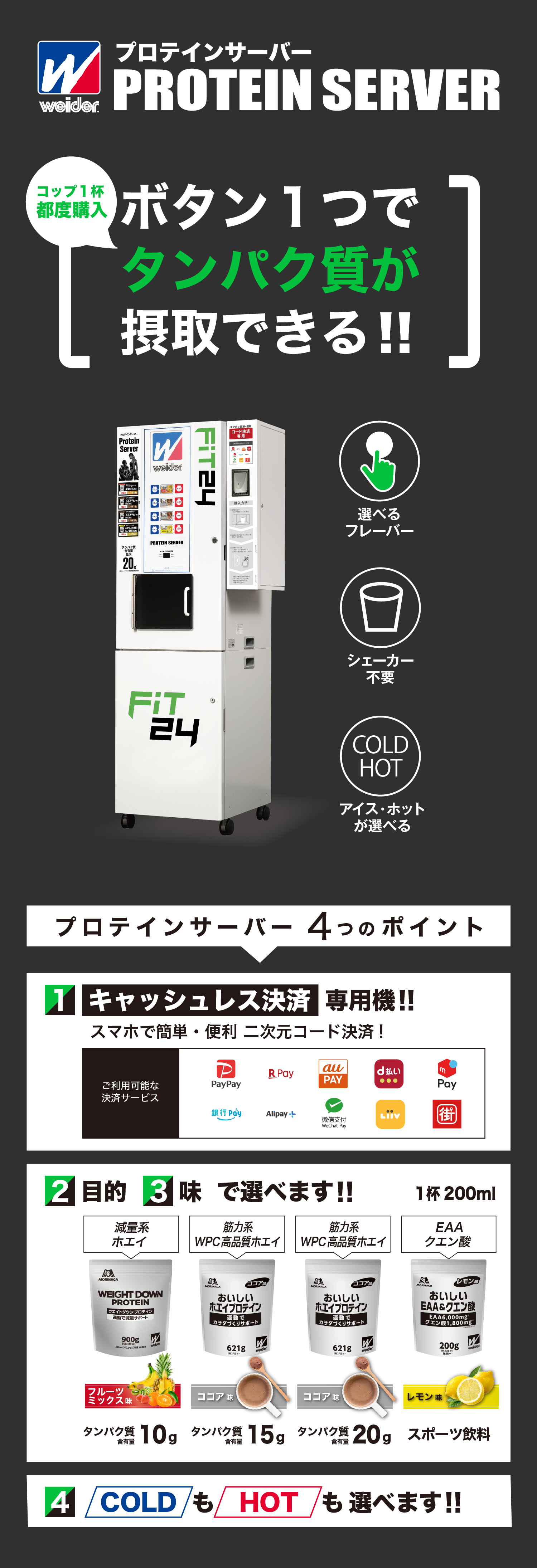 プロテインサーバー新規導入！